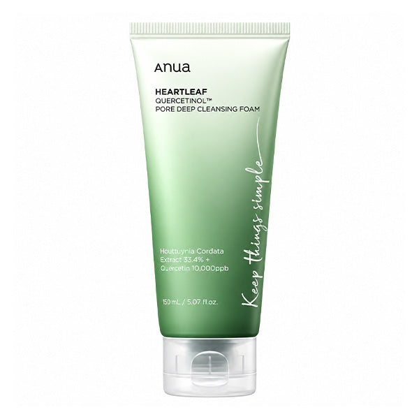Anua Heartleaf Quercetinol Pore Deep Cleansing Foam 150ml | Soothing Cleanser