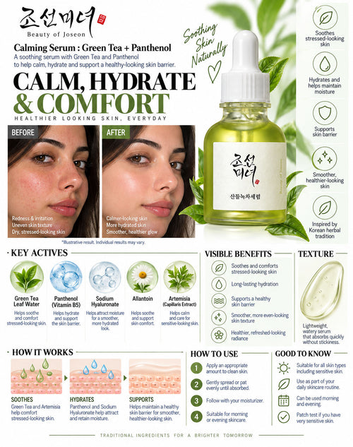 Beauty of Joseon Calming Serum Green tea + Panthenol - 30 ml