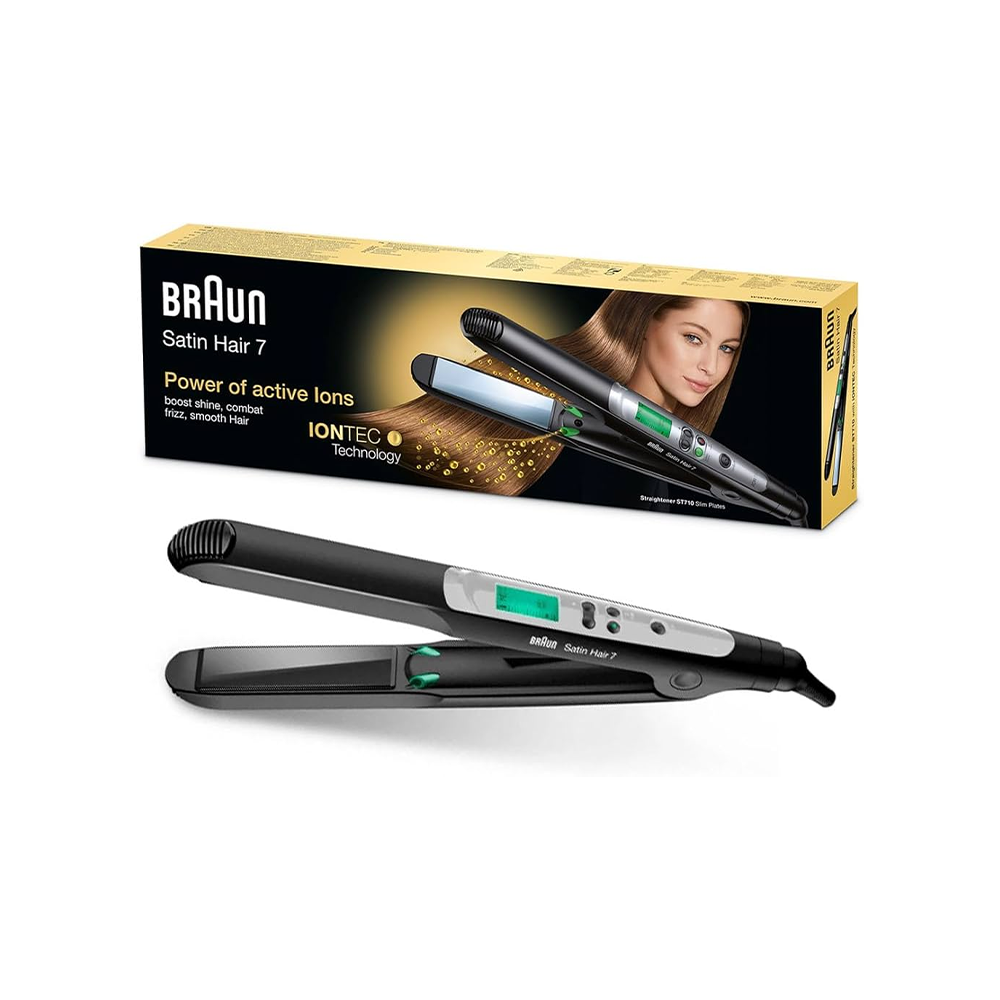 Braun Satin Hair 7 Hair Straightener with IONTEC Technology (ST710)