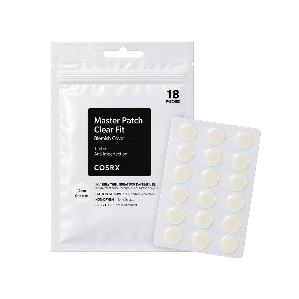 COSRX Clear Fit Master Patch – Ultra-Thin Invisible Blemish & Spot Patches