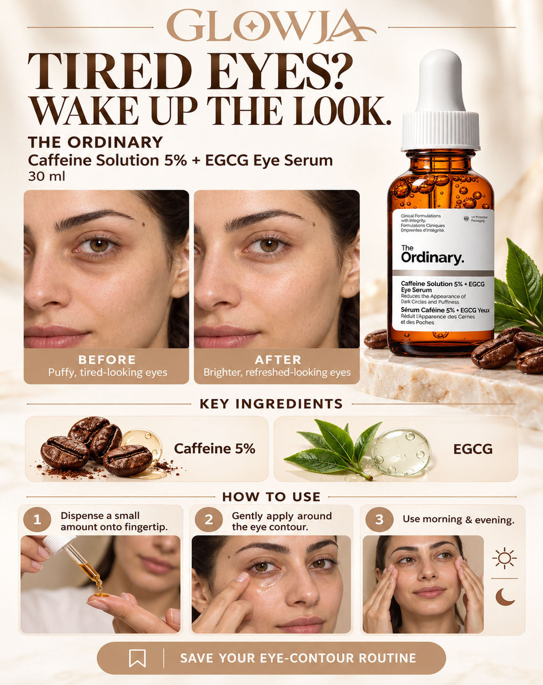 The Ordinary Caffeine Solution 5% + EGCG Eye Serum - 30 ml