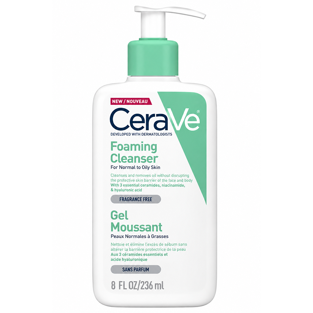 CeraVe Foaming Cleanser For Normal to Oily Skin - 236 ml