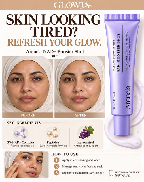 Arencia NAD+ Booster Shot Revitalizing Serum with Resveratrol 30ml