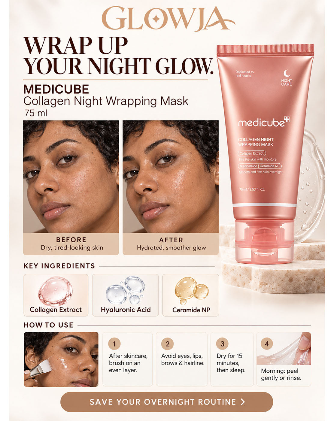 Medicube Collagen Night Wrapping Mask - 75 ml