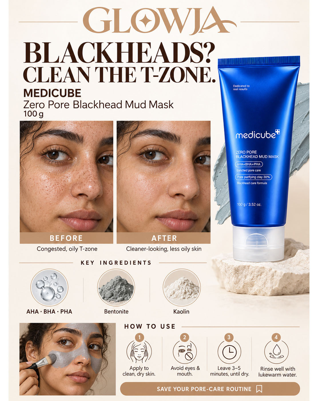 Medicube Zero Pore Blackhead Mud Mask - 100 g