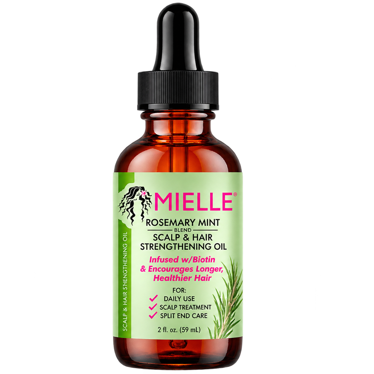 Mielle Rosemary Mint Scalp & Hair Strengthening Oil (59ml) – Nutrient-Rich Hair Growth Oil