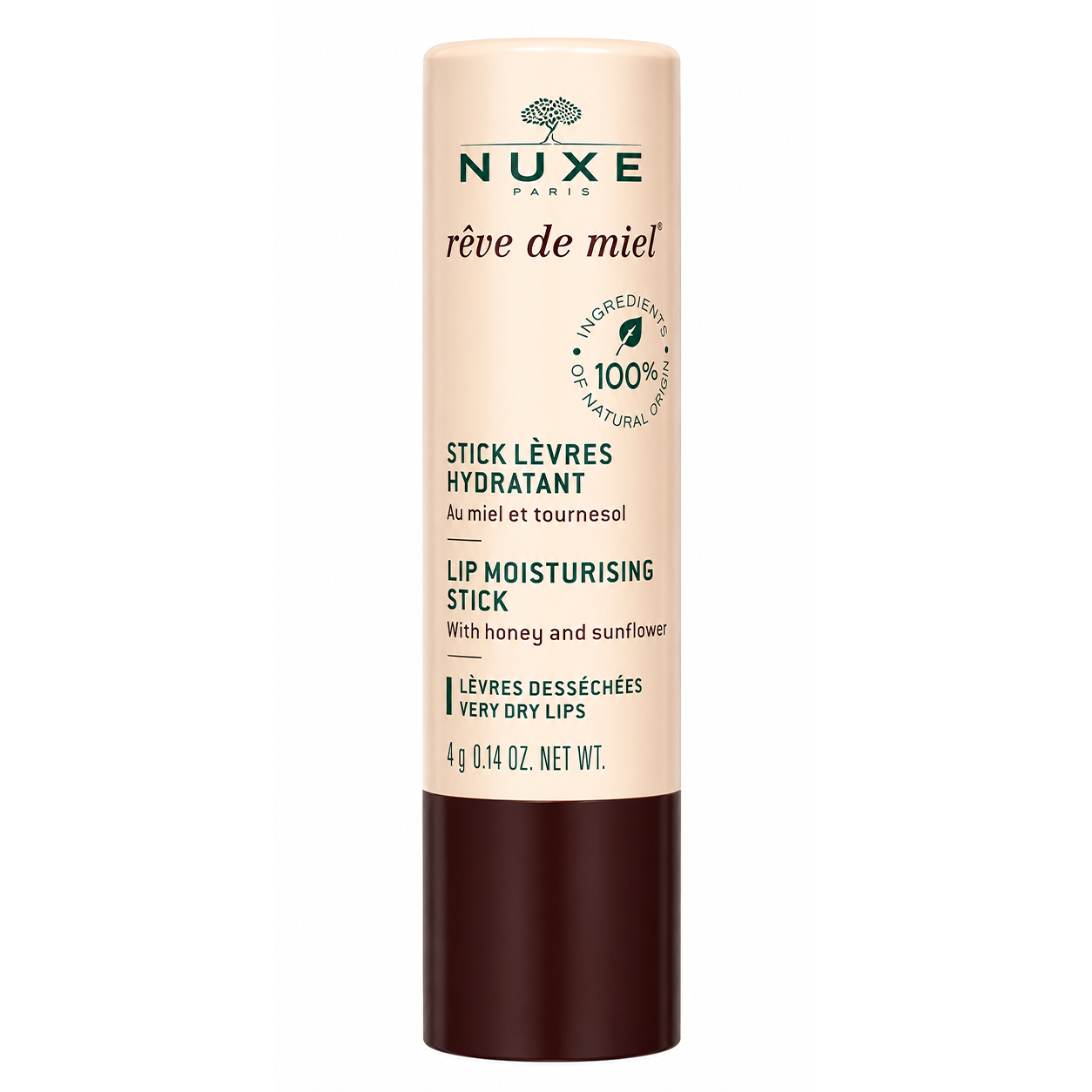 Nuxe Lip Moisturizing Stick (4g) – Natural Repairing Honey Lip Balm