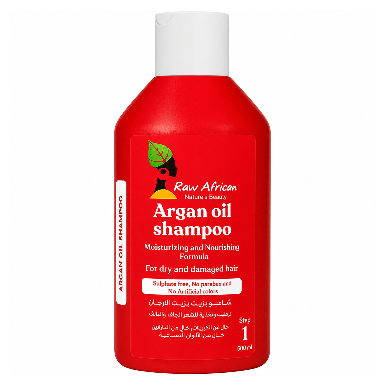 Raw African Argan Oil Shampoo (500ml) – Sulfate-Free Hydrating Shampoo