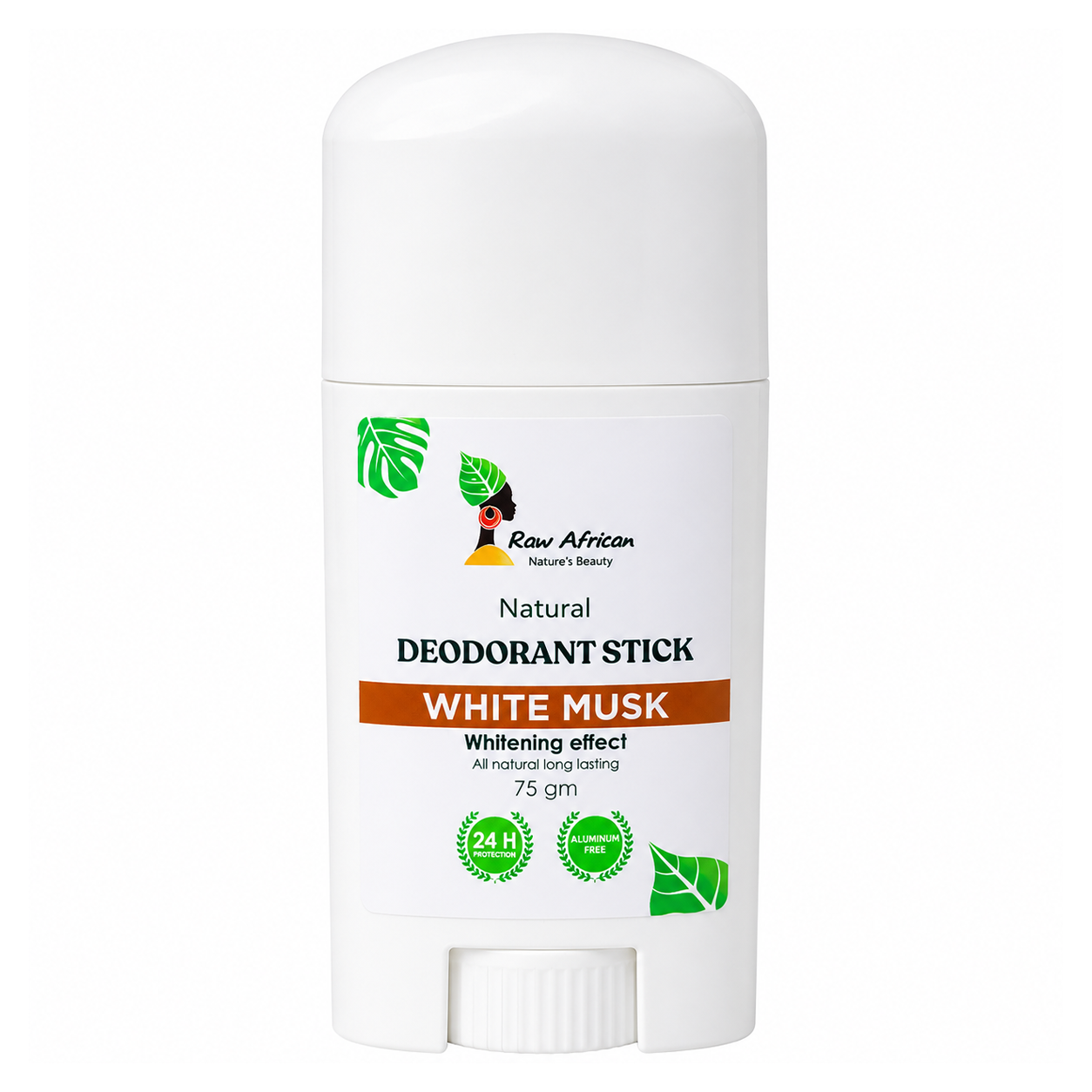 Raw African Deodorant (75g) – White Musk Natural Aluminum-Free Deodorant