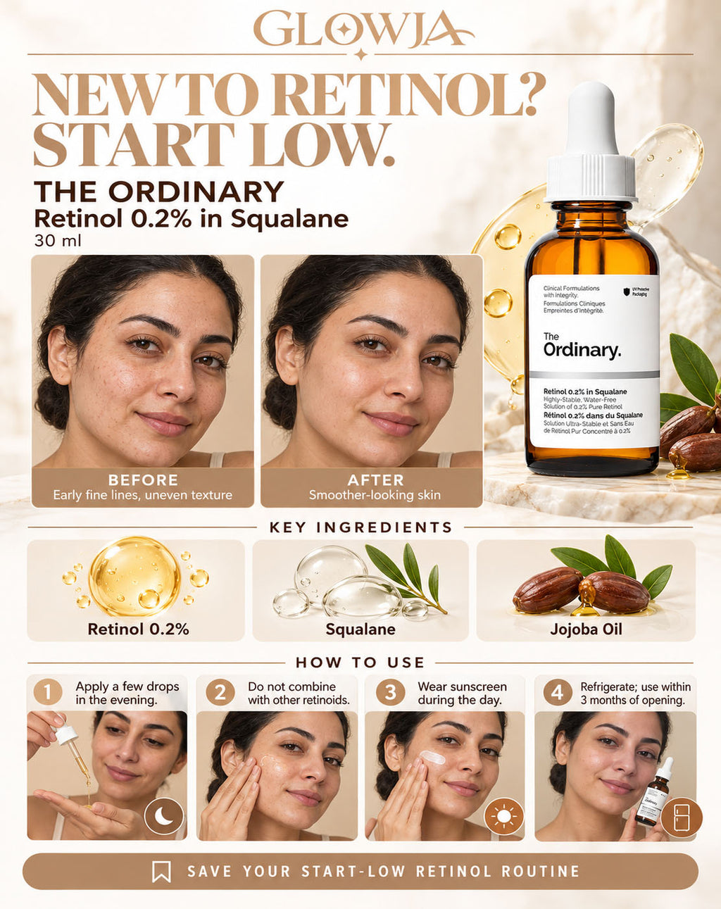 The Ordinary Retinol 0.2% in Squalane Serum (30ml) – Anti-Aging Facial Serum