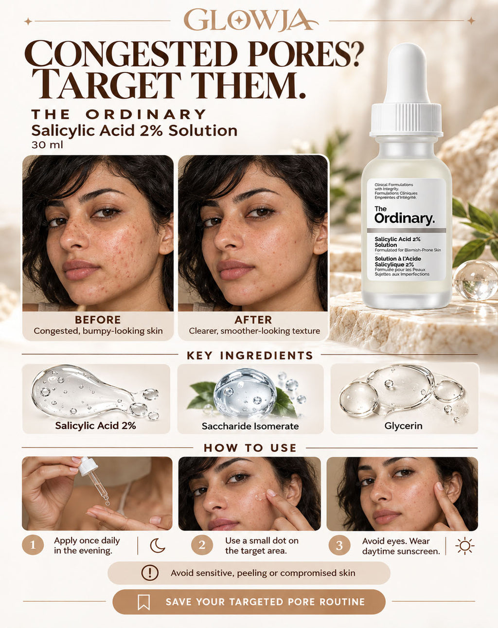 The Ordinary Salicylic Acid 2% Solution (30ml) – BHA Acne & Pore Treatment Serum
